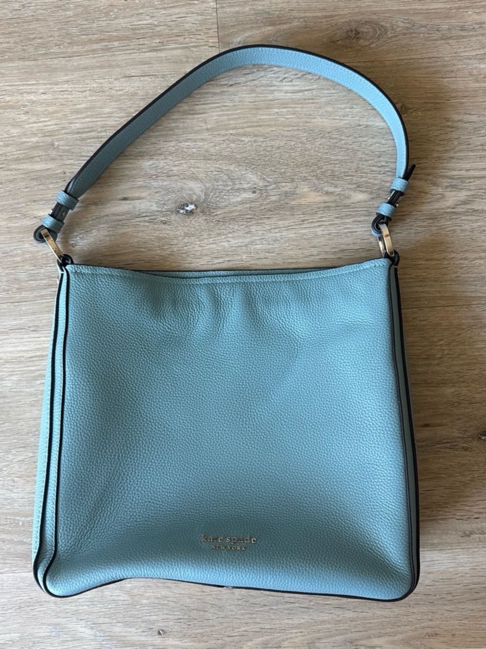 Kate Spade Pebbled Leather Shoulder Bag in Light Blue